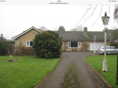 Demolition of existing bungalow to create new 4 bedroom stone dwelling - Sutton - Existing bungalow