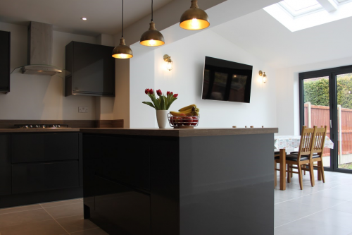 Single storey rear extension to create open plan kitchen / living area - Newborough